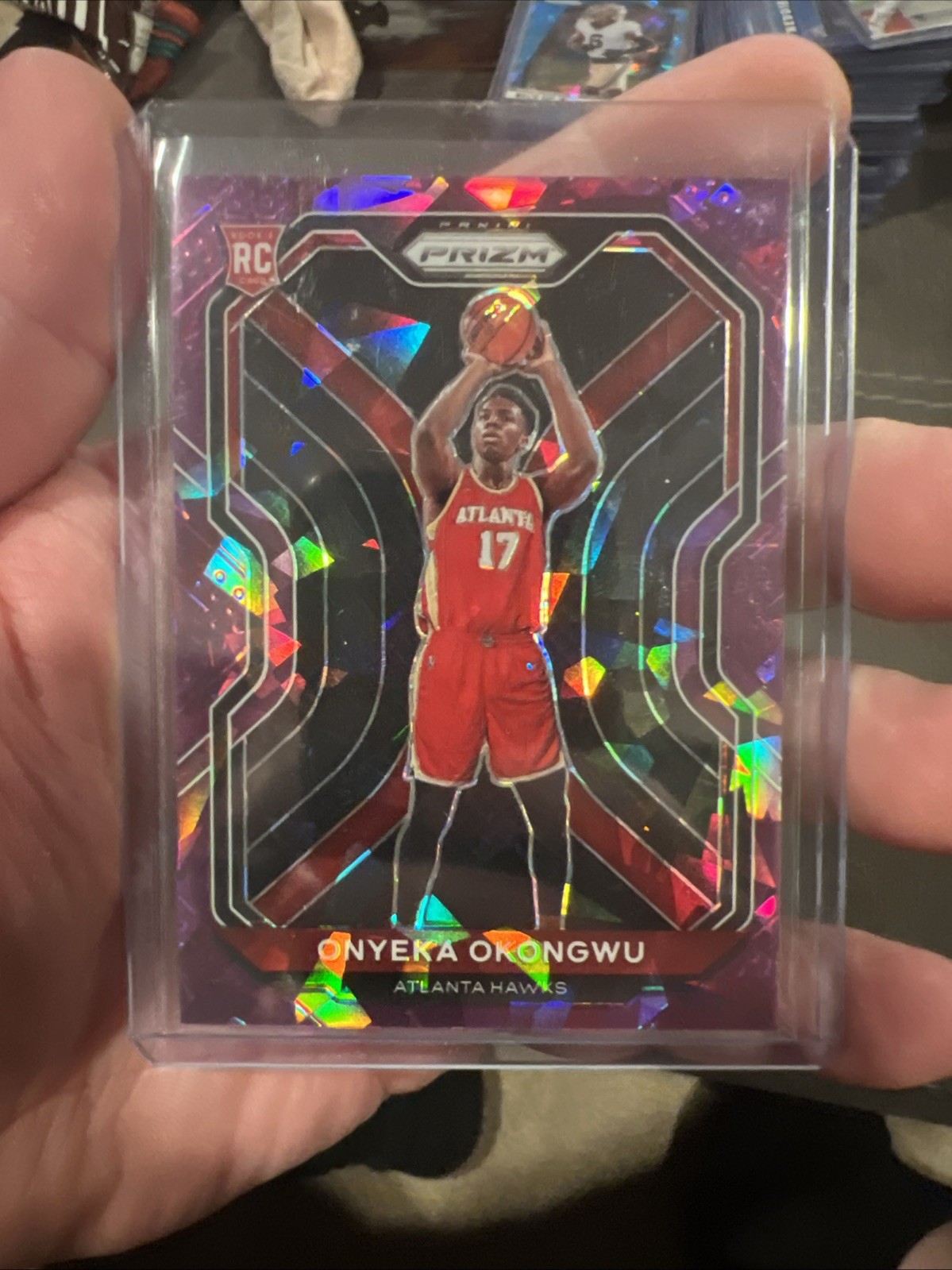 2020-21 Panini Prizm - Onyeka Okongwu #260 Purple Ice Prizm /175 (RC)