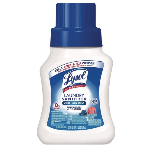 LYSOL Brand 56374CT 21 oz Bottle Laundry Sanitizer - Crisp Linen Scent 6/CT New - Picture 2 of 8