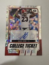 2021 Panini Contenders Draft Picks - College Ticket Autographs Mark Webb #248...