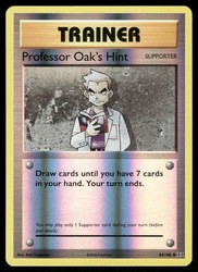 Professor Oak's Hint 84/108 Reverse Holo XY Evolutions