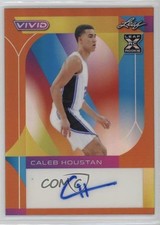 2022-23 Leaf Vivid Orange 2/10 Caleb Houstan #BA-CH1 Auto 0bz