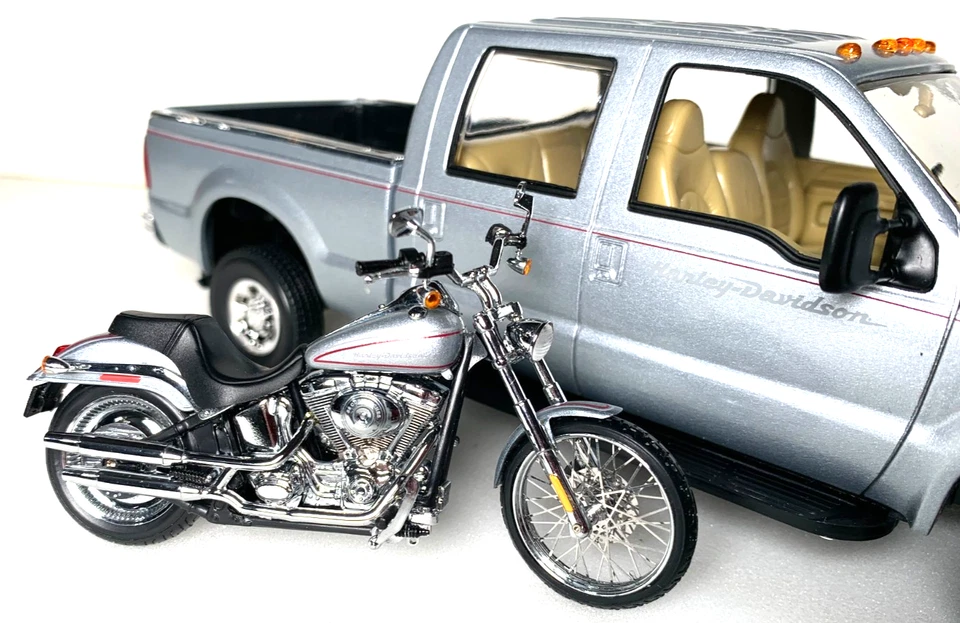 Harley Davidson Ford F-250 двойная кабина с двойкой / масштаб 1:24 INV # 3137 (S3-4) - Изображение 2 из 4