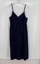 GAP Women's Navy Sleeveless Maxi Dress - Size L NWD