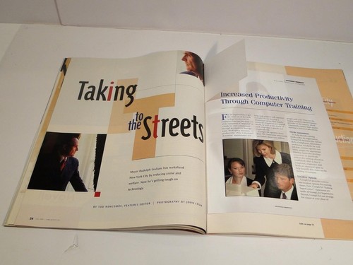 July 1999 Government Technology Magazine Rudy Giuliani Cover + Technology Trends - Picture 3 of 6