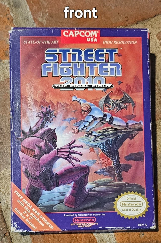 Street Fighter 2010: The Final Fight  NES (CIB) RARE manual and pictured inserts - Image 3 of 4