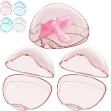 Pacifier Case,3 Pack BPA Free Pacifier Holder Case,Transparent Container Box for