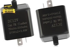2pcs 12v LED Flasher Relay 2 Pin,adjustable Turn Signal Relay for Repairing Moto