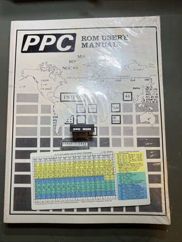 PPC ROM Pac Module HP-41C, HP-41CV, HP-41CX w/QREF & NEW Manual