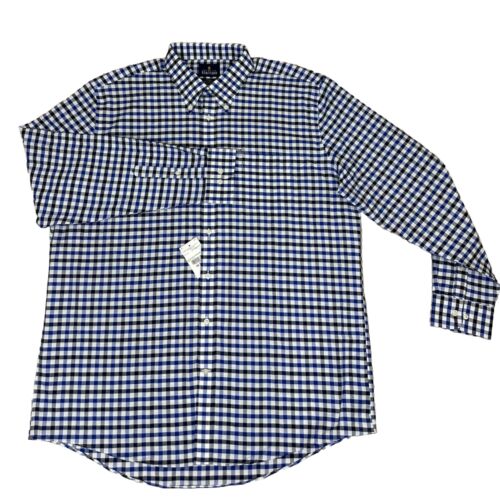 Stafford Dress Shirt Mens 2XL Wrinkle Free Oxford Fitted Long Sleeve Button Down - Picture 4 of 10
