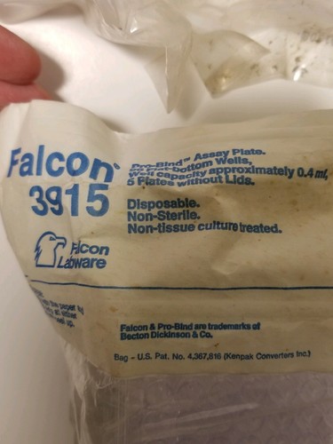 Falcon Labware 3915 Pro-bind Disposable Assay Plate Lot of 35, Disposable, NOS - Picture 2 of 4
