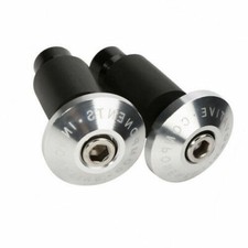 2X Tappi manubrio argento 7/8 '' 22mm Tappi manubrio Tappi terminali Old School