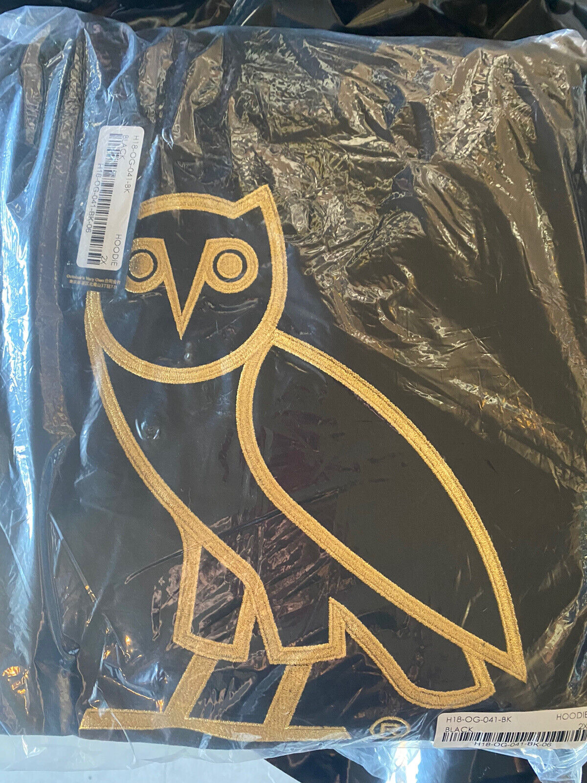 Octobers Very Own OVO Classic Owl Middle Logo Embroidered Hoodie