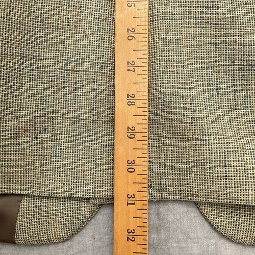 Jos A Bank Blazer Men 46R Gray Tan Check Woven Silk Lined Classic Career Flaw - Imagen 11 de 13