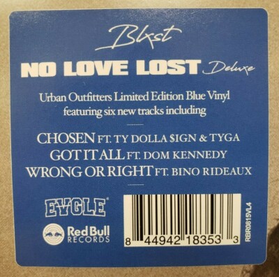Blxst NO LOVE LOST Deluxe LIMITED EDITION BLUE VINYL Urban