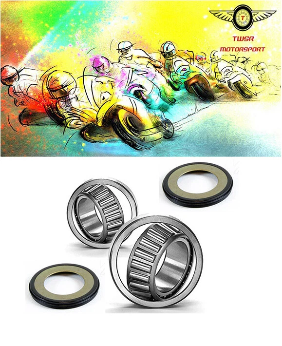 Rodamientos y sellos de cabeza de vástago de dirección cónico para Honda NX 650 1988 - 1999 Foto 2 de 2