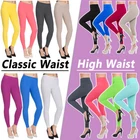 Womens Full Length High Waist & Classic Leggings Premium Cotton Plus Sizes FU2PR