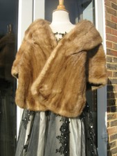  Fine Large Blonde  Real Ranch  Mink Fur Evening Stole Wrap Goodwood Party Prom