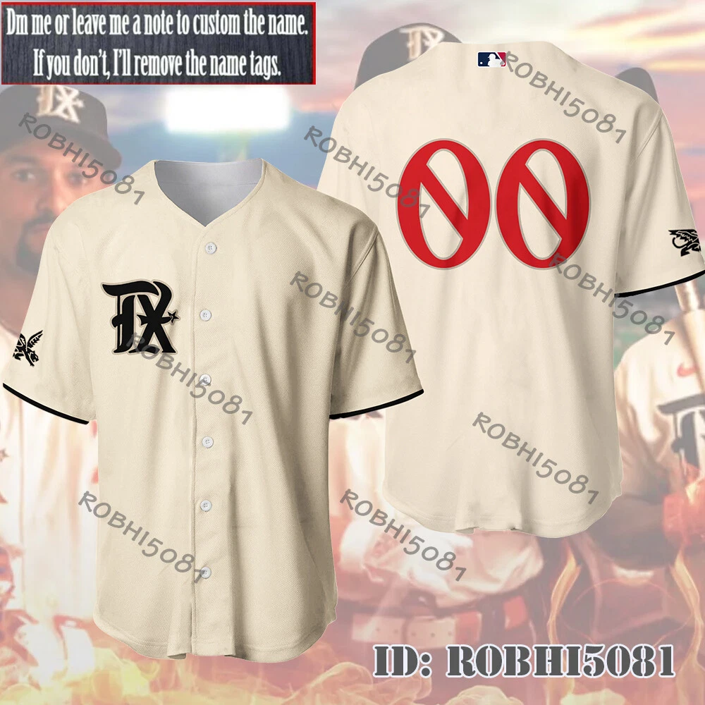 MLB Texas Rangers City Connect Men's Replica Baseball Jersey.