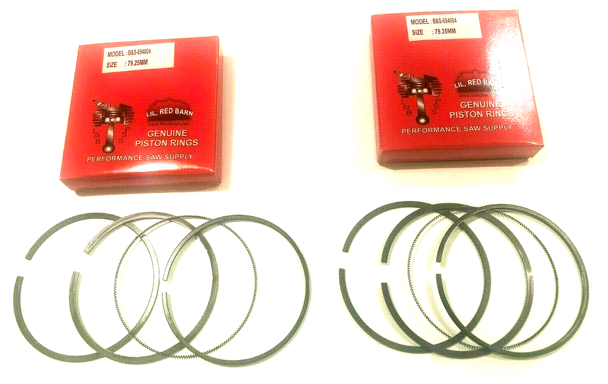 2 SETS 694004 PISTON RINGS, FITS BRIGGS & STRATTON V TWIN INTEK