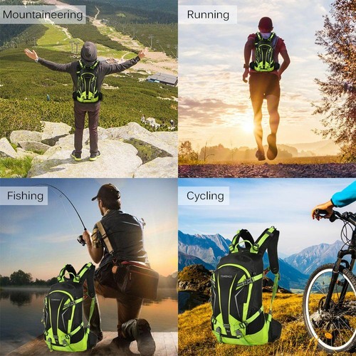 20L Fahrradrucksack Multifunktionaler Wanderrucksack Camping Sport Rucksack Bike - Bild 12 von 12
