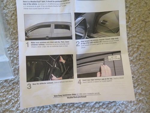 WeatherTech Front Dark Plastic Window Deflectors - 2017 Honda CR-V SUV - P0061D - Picture 5 of 12