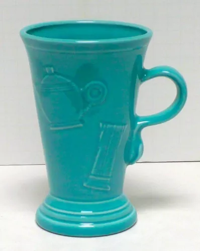 FIESTA TURQUOISE PEDESTAL MUG 18 oz.  New 2005 Original Stock FREE SHIPPING