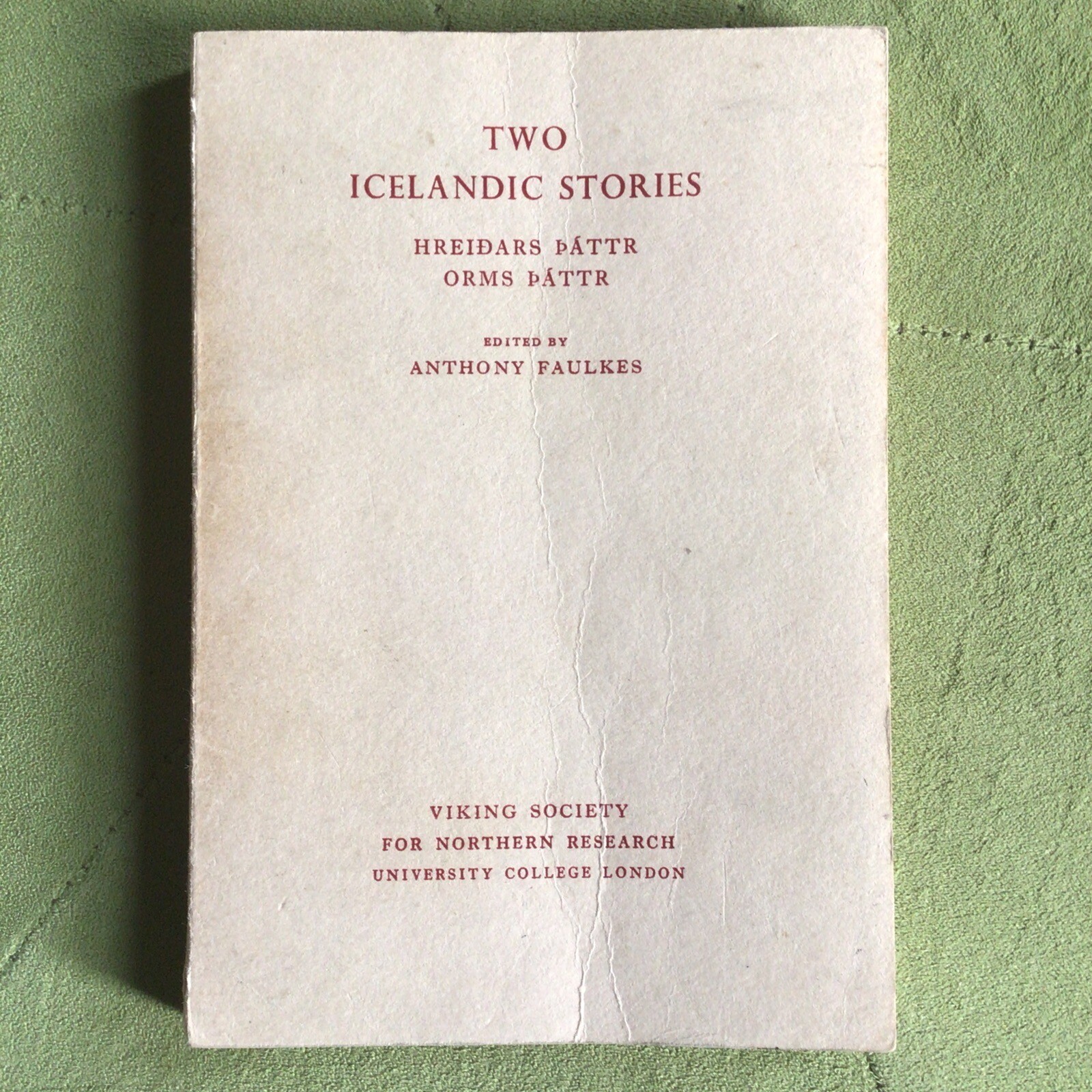 Anthony Faulkes Two Icelandic Stories (Paperback)