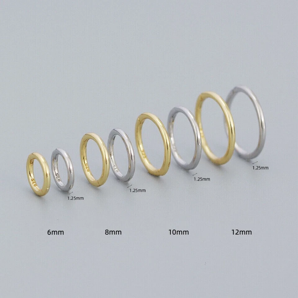 Новый из нержавеющей стали на петлях кликер кольцо для носа, уха и губ кольца  - Изображение 2 из 4