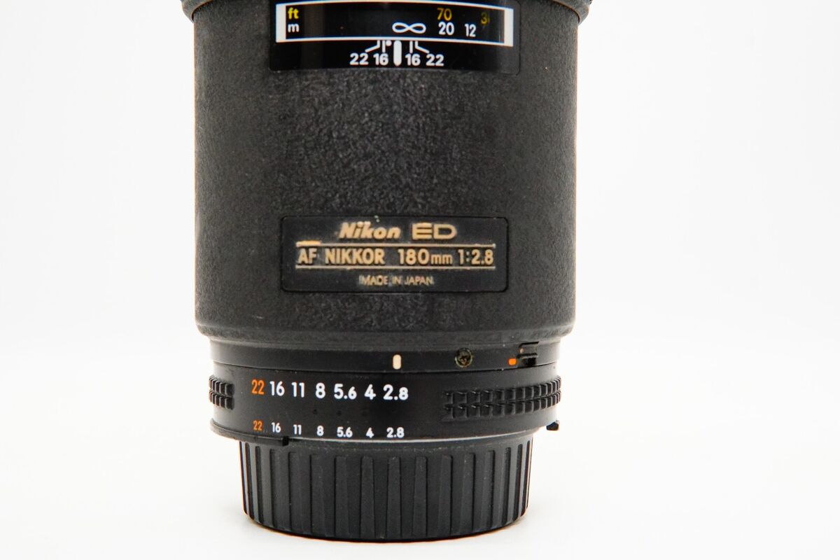 Nikon AF Nikkor 180mm f/2.8 ED Lens For F Mount works fine Nikon AF Nikkor 180mm f/2.8 ED Lens For F Mount works fine