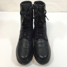 Ecco Womens Black Nouvelle Hydromax Mid Calf Motorcycle Boots Size 8-8.5 Used