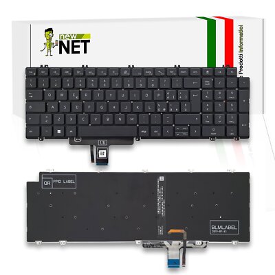 new net - Tastiera Compatibile con dell Latitude 5320, 5320 2-in-1, 5330, 5340, 7320, 7320 2-in-1, 7330 [Senza Frame - Colore Tasti Nero