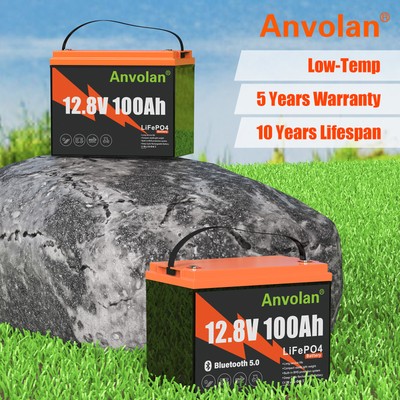 LiFePO4 12V 100AH Lithium Batterie Mit Bluetooth Low-Temp Für Wohnmobil Off-Grid