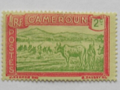 フランス領カメルーン、1925 France Stamp Cameroun 1925, 2c green