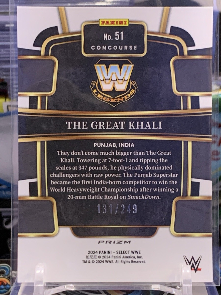 マリン ページ The Great Khali 2024 Panini Select WWE Concourse #51 Light Blue