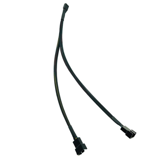 4 Pin PWM Fan Splitter 1 to 2 Way Adapter Extension Cable Cord PC 27cm - Photo 9/10