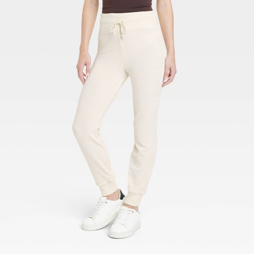 New Day Chenille Drawstring Jogger Pants with Ribbed Waistband and Cuffs Medium