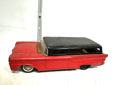 1959 Ford Red Station Wagon Tin Litho Car