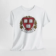 Anti-Trump, College Shirt, Harvard University Unisex Heavy Cotton Tee