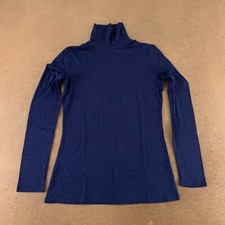 Formeet17 Women  s Small Navy Long Sleeve T-Shirt Basic Layer Underscrub Shirt