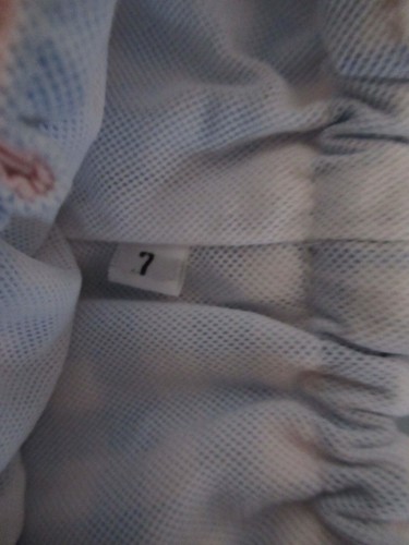 P26 Girls 2 Piece Blue and white Check Mary White Outfit Size 7 - Picture 6 of 13