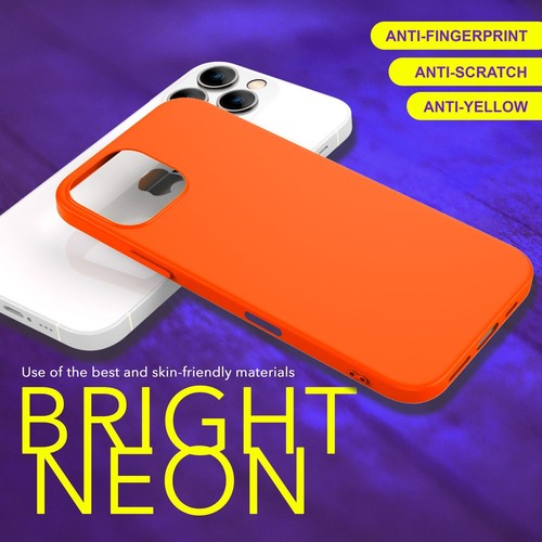 Neon Hülle für iPhone 16 Pro Max, Intensiv Bunt Soft Cover Weiche TPU Handyhülle - Bild 18 von 22