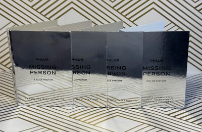 Phlur MISSING PERSON Eau De Parfume Sample x4   2mL ea