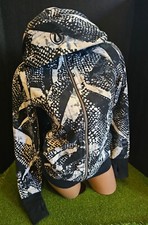 Lululemon Scuba Hoodie III Static Mist Black White Zip Front Size 6 Full Zip