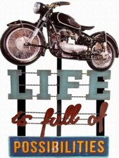 SUPERICH Targa in metallo vintage con fenicottero, decorazione da