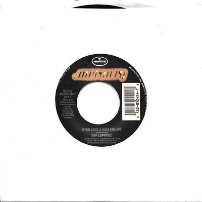 DEF LEPPARD  When Love & Hate Collide / Can't Keep Away From The Flame 45