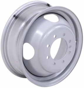 LIBRA 16 x 6 Trailer Wheels 8 Lug on 6.5 Bolt Pattern White Spoke, Set 1-17016