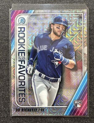 2020 Bowman Chrome Bo Bichette Mega Box Mojo Refractor #ROYF-BB Rookie Card RC
