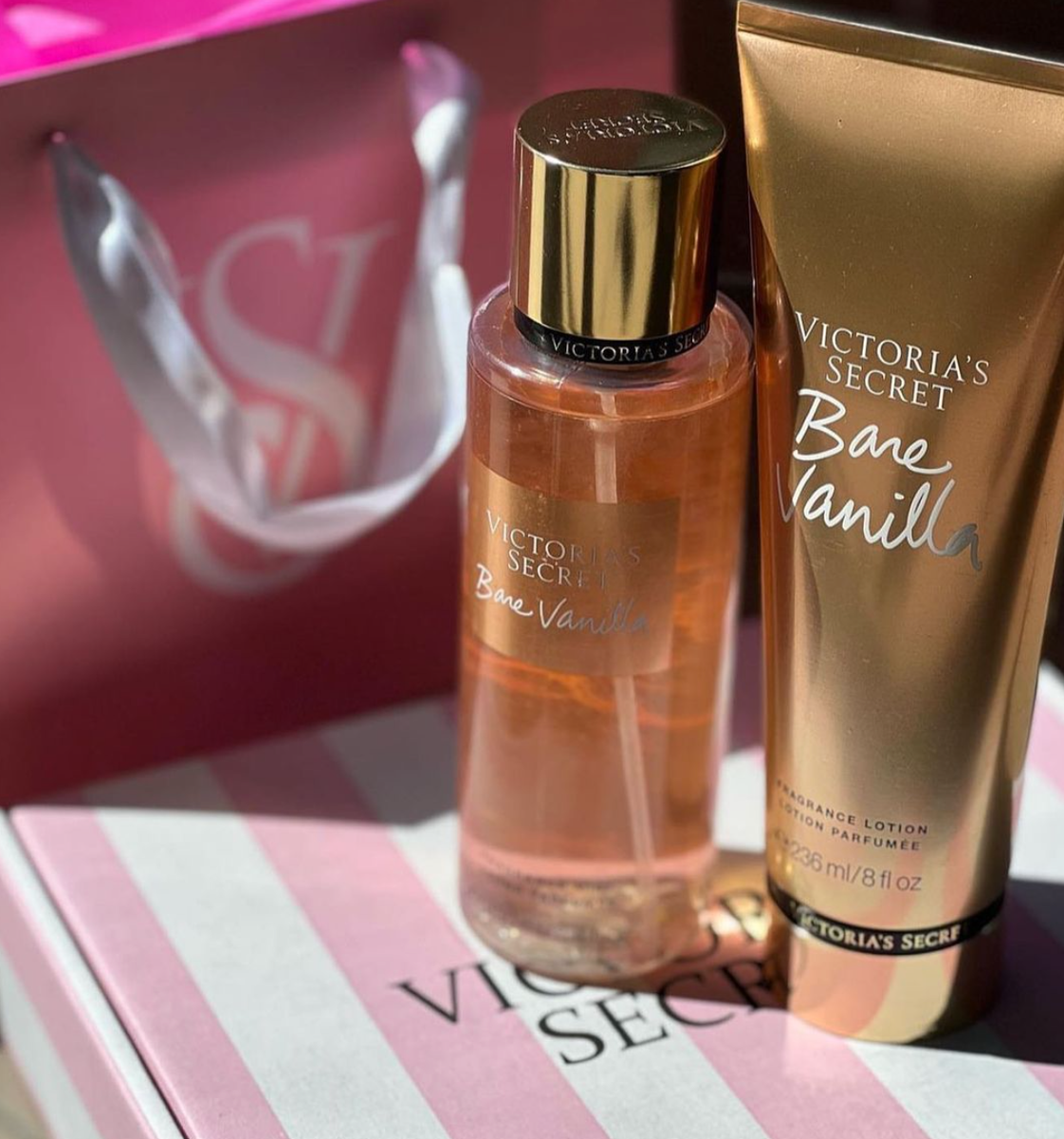 Victoria's Secret Bare Vanilla Mist Spray 250ml and Body Lotion