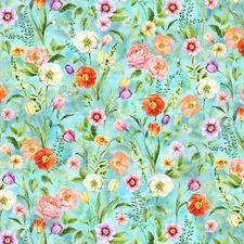 Sky Easter Wonder Fabric by Hoffman Collection BTY 44" Wide