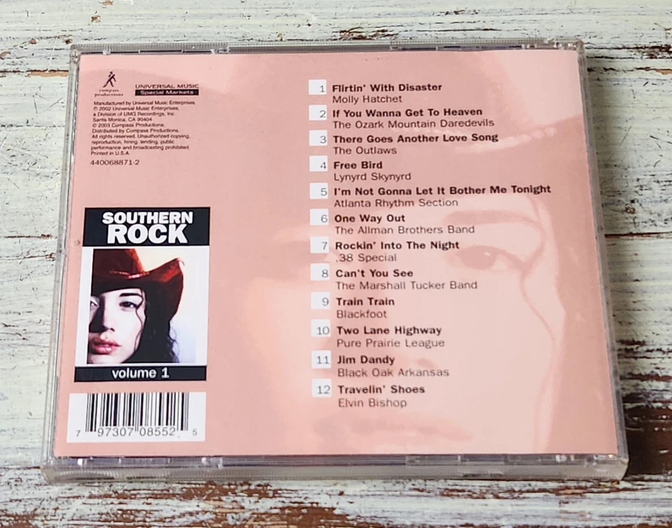 NM Southern Rock Volume 1 (2003) Universal Music Enterprises – 440068871-2 CD US Foto 3 de 3